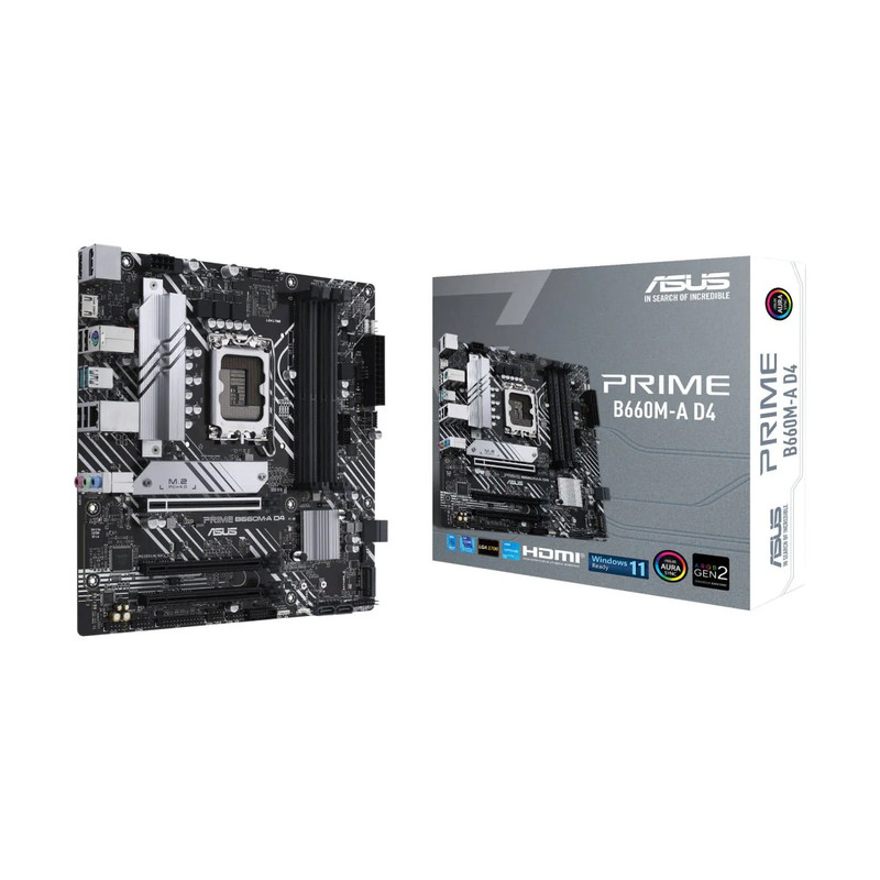 Asus PRIME B660M-A D4 - DDR4 LGA 1700 Intel Motherboard - اللوحة الأم